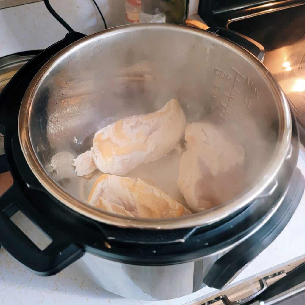 Cuban-chicken-soup-browning-chicken-breasts-in-pot