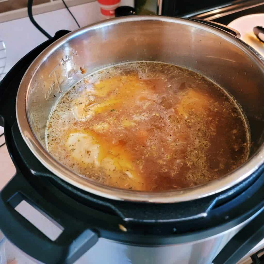 cuban chicken soup ready to cook in instant pot