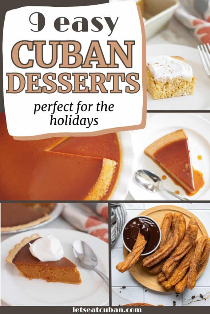 cuban desserts pin image